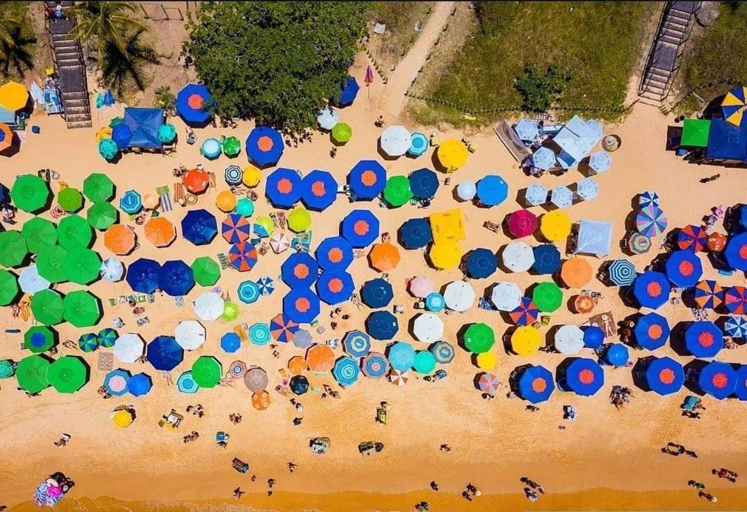 Apt Encantador Praia Do Morro 20 Metros Da Praia. Appartement Guarapari Buitenkant foto