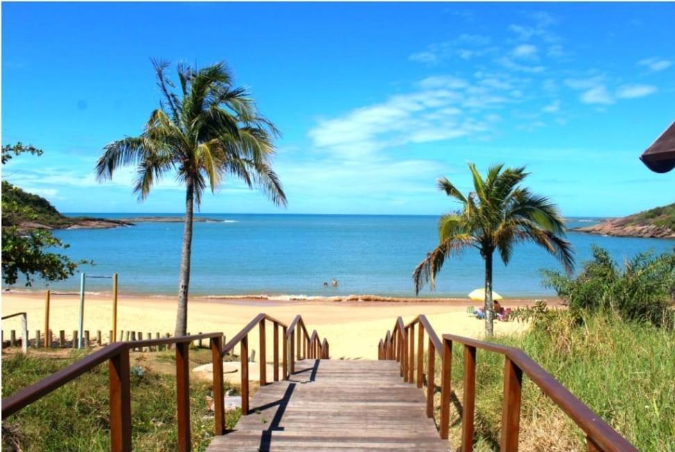 Apt Encantador Praia Do Morro 20 Metros Da Praia. Appartement Guarapari Buitenkant foto